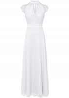 SUKNIA ŚLUBNA Z KORONKĄ Bonprix _NQI 40