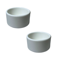 Miska dla ptaków karmidełko na wodę ziarno białe do klatki 2 sztuki 7cm