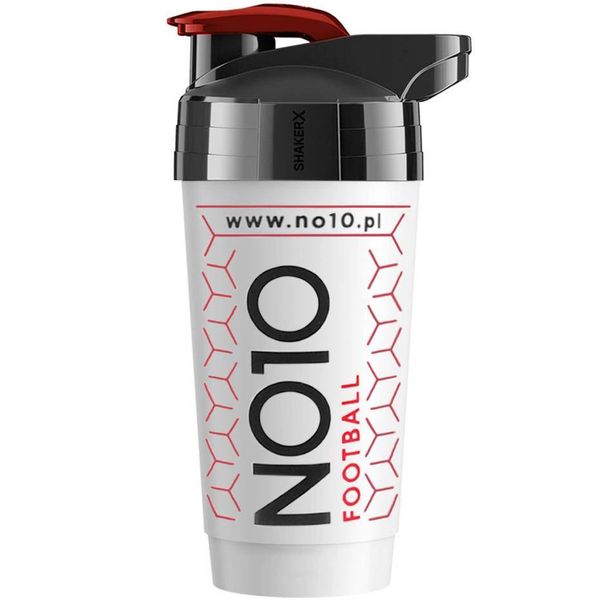 Bidon shaker NO10 600 ml biały zdjęcie 1