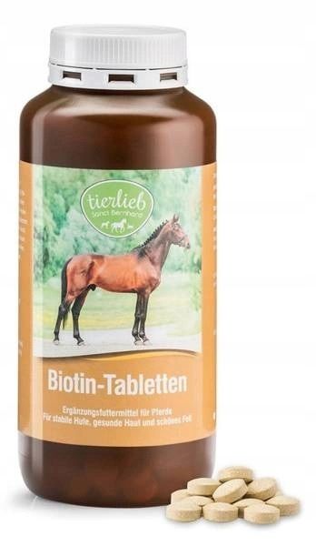TIERLIEB Biotyna dla koni (500 tabl.) zdjęcie 1