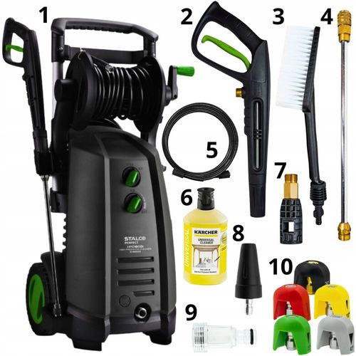 MYJKA CIŚNIENIOWA STALCO PRO 180 BAR ZESTAW PŁYN KARCHER POMPA MOSIĘŻNA na Arena.pl