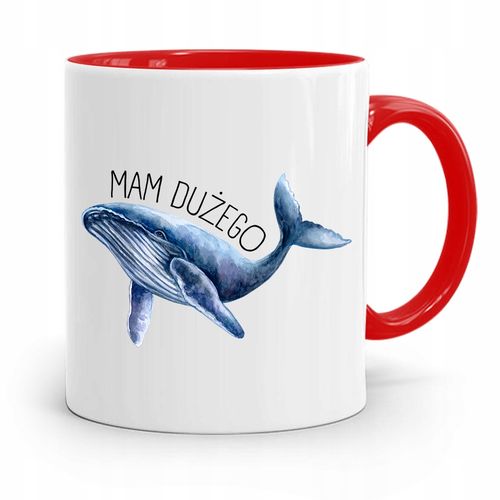 Kubek Czerwony Prezent Dla Chłopaka Mam Dużego Z Nadrukiem Ze Zdjęciem na Arena.pl