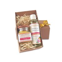 Zestaw kosmetyków Do Masażu - Różany - Zmysłowy WALENTYNKI OLEJEK Świeca