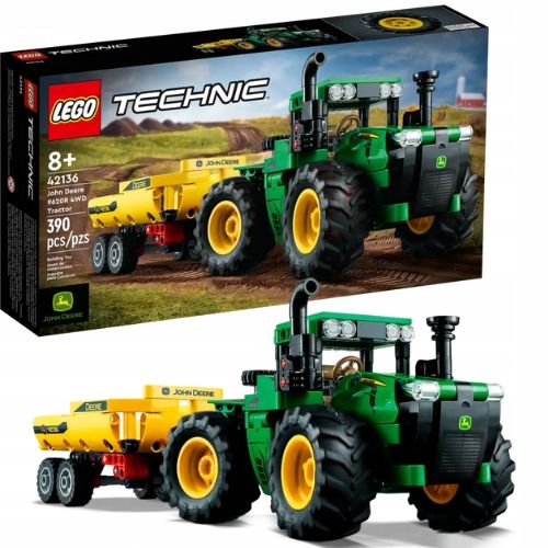 KLOCKI LEGO TECHNIC 42136 TRAKTOR JOHN DEERE 9620 4WD DLA DZIECKA + TORBA na Arena.pl