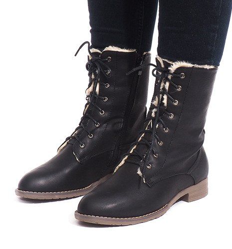 OCIEPLANE BOTKI W159 CZARNY 38 na Arena.pl