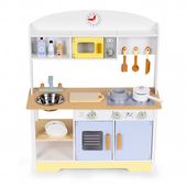 KUCHNIA DLA DZIECI ECOTOYS 12 AKCESORIÓW MDF 3 LATKA PIEKARNIK