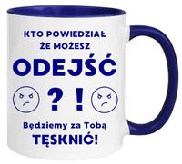 KUBEK NA POŻEGNANIE KOLEŻANKI KOLEGI Z PRACY ŚMIESZNY PREZENT