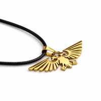 Złota Aquila | 5 cm | Metal | Zawieszka Gamingowa | Warhammer 40k