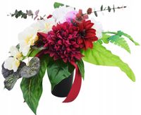 BUKIET Kwiaty Sztuczne Stroik na Grób Cmentarz