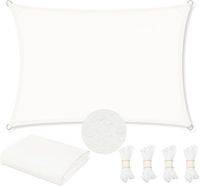 UŻYWANE Żagiel przeciwsłoneczny WOLTU 4x6m wodoodporny 95% UV kremowy