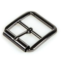 KLAMRA metalowa 33x34mm dla paska 25mm czarny nikiel 1szt.