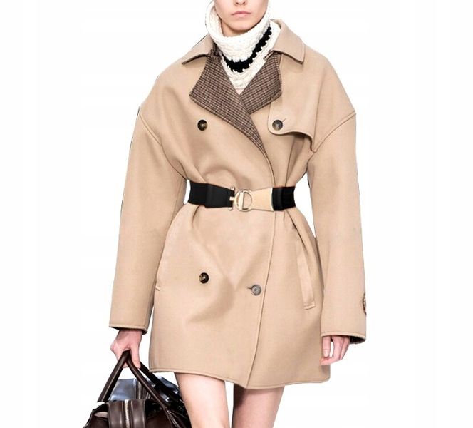 Pasek Szeroki Złota Klamra Do Sukienki Elastyczny zdjęcie 6