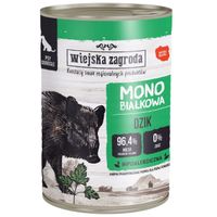 mokra karma dla psa dzik 400g monobiałkowa wiejska zagroda hipoalergiczna