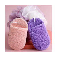 gąbeczka do mycia twarzy na mokro, delikatny peeling 6,5x11cm 2 szt gb09