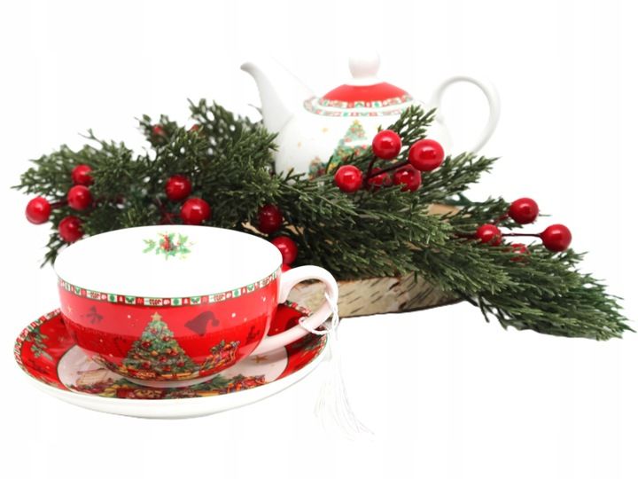 ŚWIĄTECZNY DZBANEK Z FILIŻANKĄ TEA FOR ONE zdjęcie 2