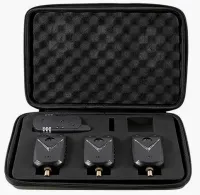 SYGNALIZATOR WĘDKARSKI WODOODPORNY LED VIP+ CENTRALKA ANTYKRADZIEŻ+ ETUI3+1