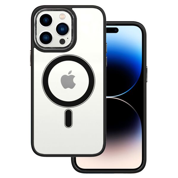 Tel Protect Magnetic Clear Case do Iphone 13 Pro Czarny zdjęcie 1