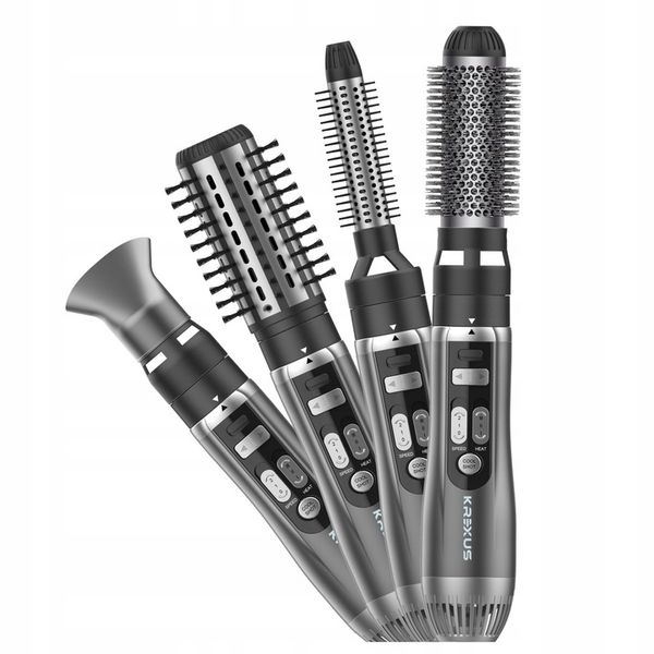 Suszarko Lokówka Szczotka do Włosów Obrotowa 4w1 Krexus Jonizacja Zestaw zdjęcie 6