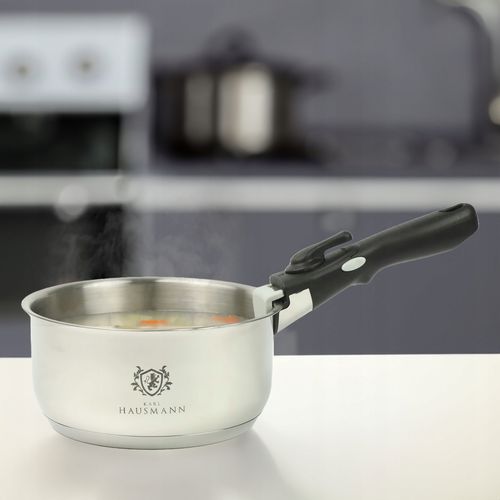 ZESTAW GARNKÓW STALOWYCH GARNKI Z ODPINANĄ RĄCZKĄ 3 SZT FUSION 1,6/2,2/3,1L na Arena.pl