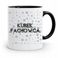 Kubek Czarny Budowlańca Majstra Fachowca Prezent Z Nadrukiem Ze Zdjęciem