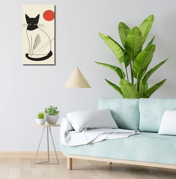 Obraz 30x60cm Czerwony Krąg zdjęcie 2