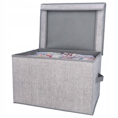 POJEMNIK TEKSTYLNY 40X30X25 CM DO PRZECHOWYWANIA PUDEŁKO ORGANIZER DO na Arena.pl