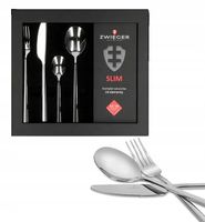 ZWIEGER SLIM ZESTAW SZTUĆCÓW 24 EL 6 OSÓB POŁYSK STAL 18/10