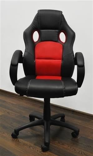 Fotel biurowy sportowy basic - czerwony na Arena.pl