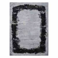 RUG/LU/IONA/FRAME/BLACK+GREY/160x220