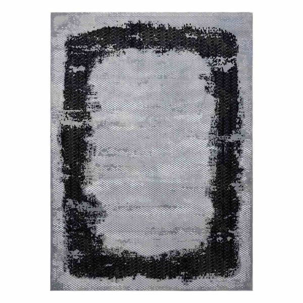 RUG/LU/IONA/FRAME/BLACK+GREY/160x220 zdjęcie 1