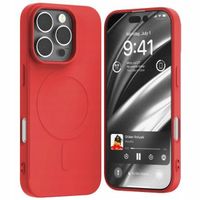 Mercury MagSafe Semi-Silicone iPhone 16Pro 6,3 czerwony /red