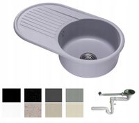 ZLEW ZLEWOZMYWAK GRANIT 8 kolorów 76x44 + SYFON