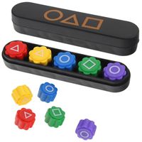 Gonggi Kości Gra Zręcznościowa Squid Game Kostki Pudełko Prostokątne