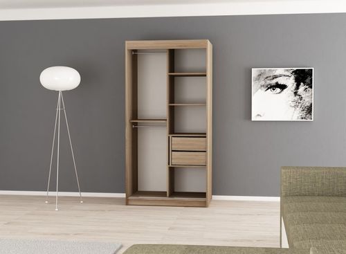 SZAFA YORK 100 PRZESUWNA WENGE na Arena.pl