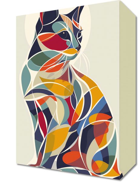 Obraz 20x30cm Kalejdoskopowy Kot zdjęcie 1