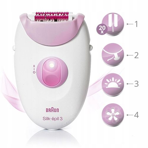 DEPILATOR BRAUN Silk-epil 3 SOFTLIFT TIPS - POWER + MASAŻ + TRYMER BIKINI na Arena.pl