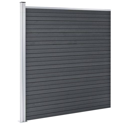 OGRODZENIE PŁOT DO OGRODU WPC SZARE 1737x186cm na Arena.pl