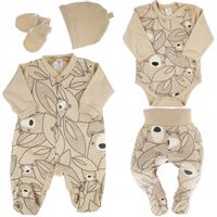 WYPRAWKA dla noworodka do szpitala r.56 beż 339