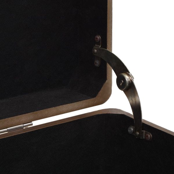 Skrzynia z litego drewna jodłowego, 91 x 52 x 40 cm, brązowa zdjęcie 11