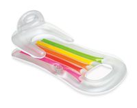 Materac dmuchany do pływania fotel plażowy King Kool Intex 58802 srebrny