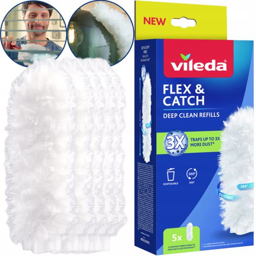 Wkłady do miotełki do kurzu Vileda Flex&Catch 5 szt. na Arena.pl