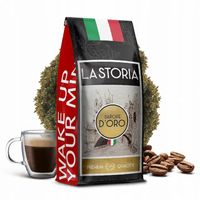 Kawa ziarnista 1kg LASTORIA ORO ARABICA 100% Świeżo Palona Blue Orca+GRATIS