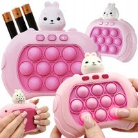 GRA ZRĘCZNOŚCIOWA KLIKUŚ KRÓLIK POP-IT ANTYSTRESOWA ELEKTRYCZNA RÓŻOWA