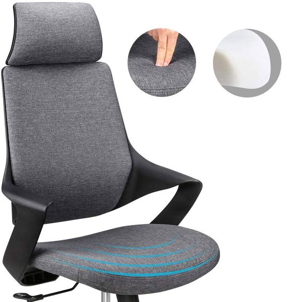 Fotel Biurowy z Wysokim Oparciem i Zagłówkiem Techly105759 zdjęcie 2