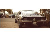 100X40CM FORD MUSTANG 55LANEY69 OBRAZ DREWNO