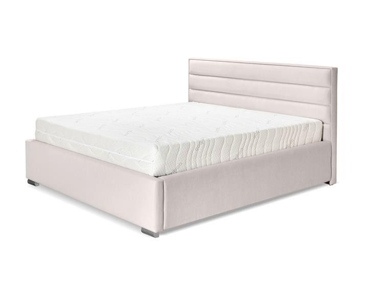 Łóżko tapicerowane CEZAR beż 160x200 zdjęcie 1