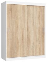 SZAFA PRZESUWNA 150 cm CLP MONO BIAŁA/SONOMA