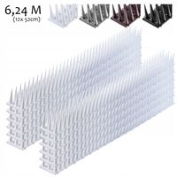 KOLCE NA PTAKI GOŁĘBIE PLASTIKOWE 12szt 6,24m