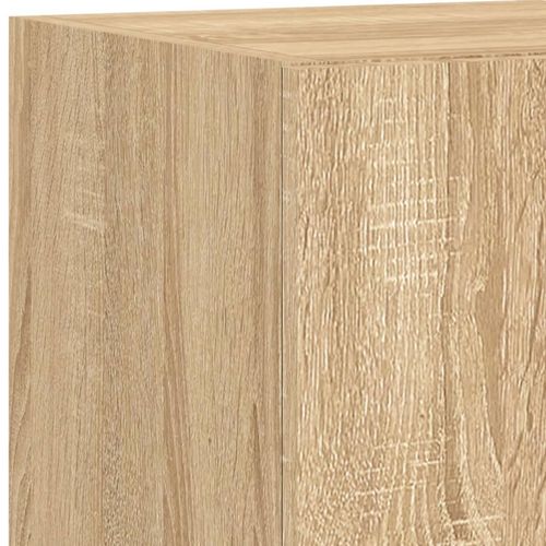 Ścienna szafka TV z LED, dąb sonoma, 30,5x35x70 cm na Arena.pl