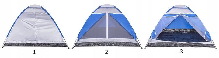 NAMIOT TURYSTYCZNY 4OSOBOWY RODZINNY KEMPINGOWY IGLO WODOODPORNY MOSKITIERA zdjęcie 7